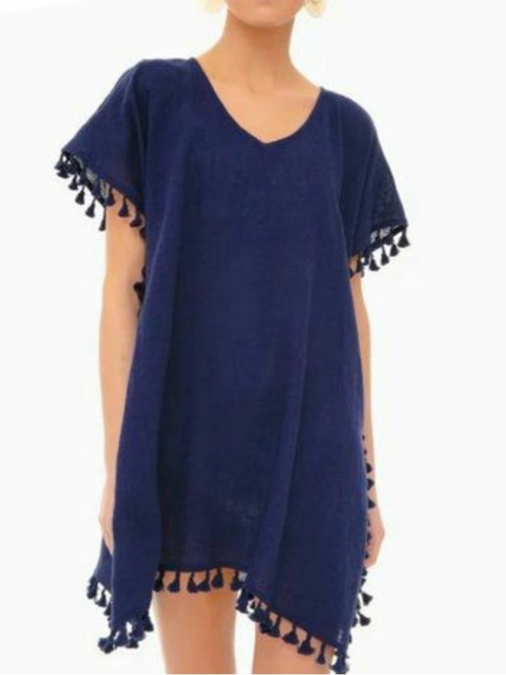 EUC Pomander Place Tuckernuck Ramie Tassel Resort wear Beach XS/Small (fits M)